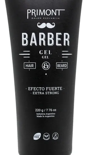 Primont Barber Gel Capilar Vegano Fijación Fuerte Pelo