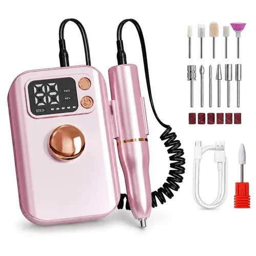 Kit De Taladro Eléctrico Para Uñas, Lima De Uñas Recargable