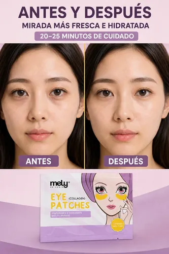 Parches Para Ojeras Mely Colágeno Hidratantes Antiage 1 Par