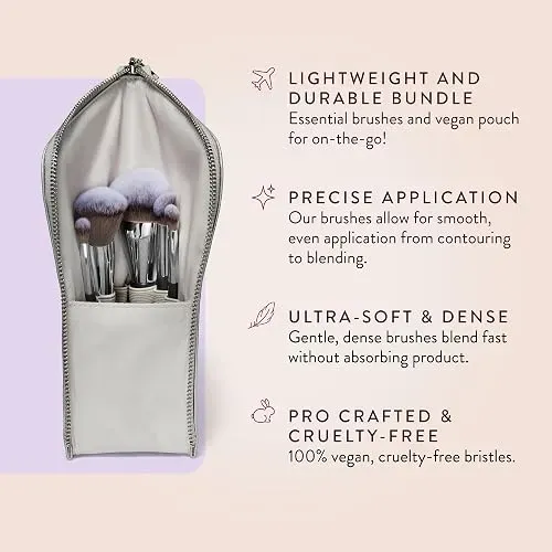 Bk Beauty Angie Hot & Flashy Travel Brush Set Con