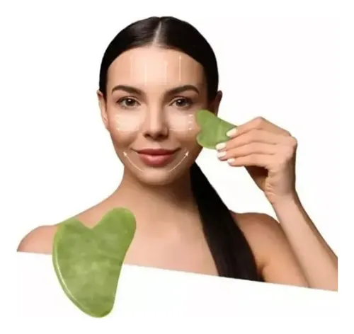 Masajeadores Gua Sha Y Roller Facial Piedra