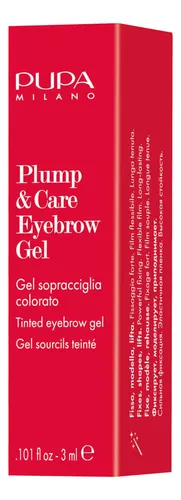 Gel Para Cejas Pupa Milano Plump And Care 002 Brown 3 Ml