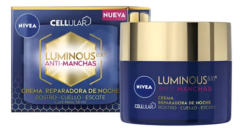 Crema De Noche Reparadora Antimanchas Nivea Luminous 50 Ml