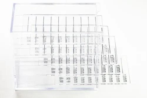 Organizador Acrílico Para Extensiones De Pestañas Medidas