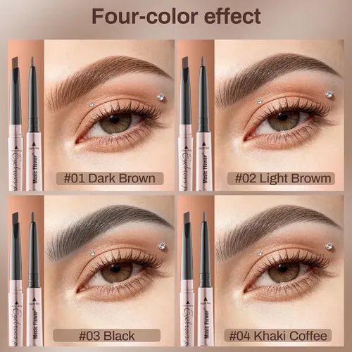 Lápiz De Cejas Profesional 2 Pack, Resistente Al Agua