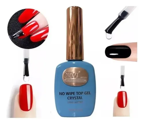 Navi 10ml Gel Uv Led No Wipe Top Cristal Long Lasting New