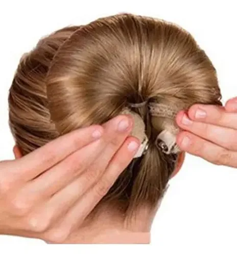 Juego De 2 Donas Para Peinar Cabello Dnhcll Marrón 18.5 Y