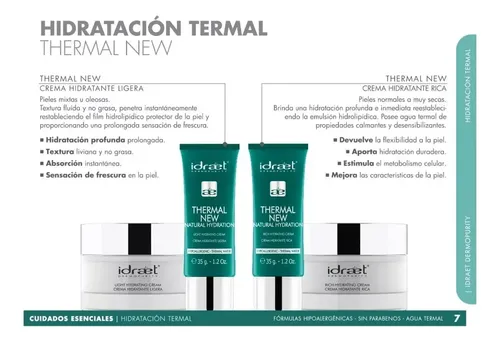 Thermal New Idraet 50gr. Light. Crema Hidratante Ligera.