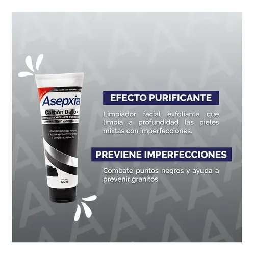 Asepxia Carbon Gel Exfoliante 120 G