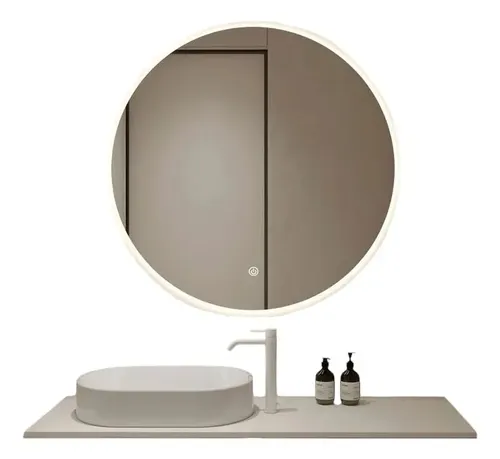 Espejo Redondo 70cm Sistema Touch Y Dimmer. Luz Led