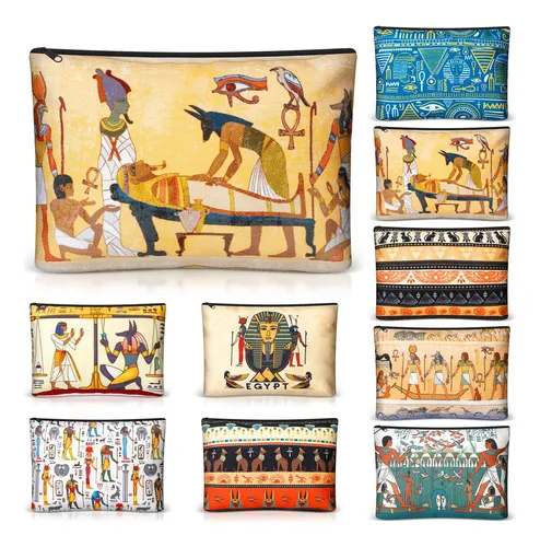 Bolsas De Maquillaje Kacctyen Egyptian, 9 Unidades, Lona, An