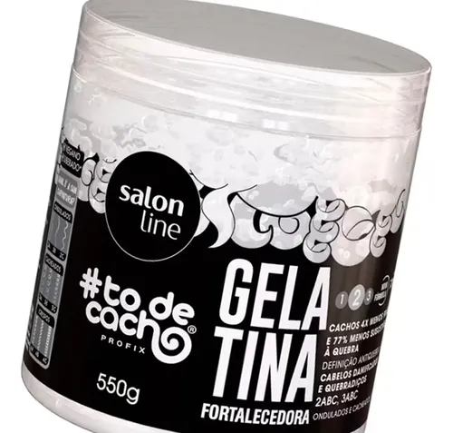 Salon Line To De Cacho Gelatina Fortalecedora Rulos 550gr