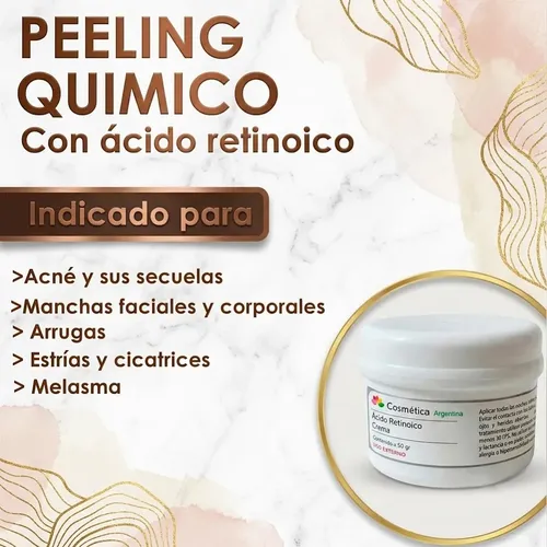 Acido Retinoico Crema 0.1% Acne Secuelas Arrugas Manchas 50g