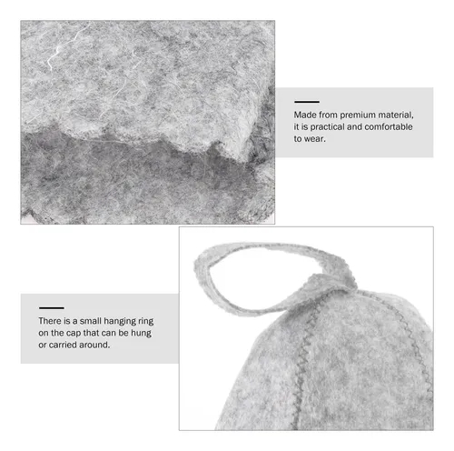 Sombreros Sauna De Fieltro 4pcs Para Vapor O Baño Seco