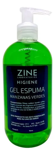 Gel Limpieza Facial Espuma De Manzanas Verdes 340ml Zine