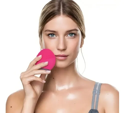 Cepillo Limpiador Facial Masajeador Tecnología T-sonic Fucsia