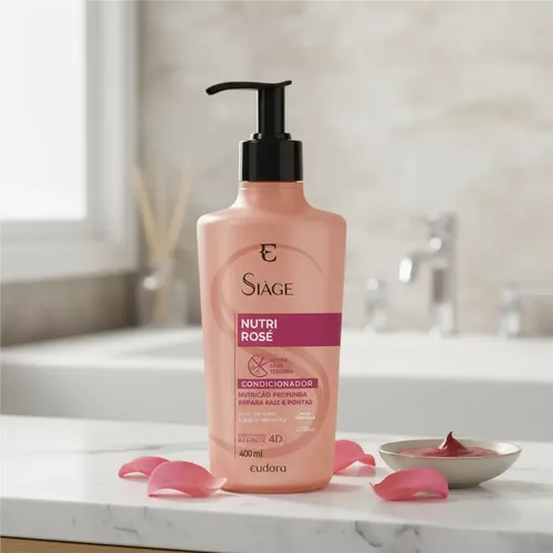 Acondicionador Eudora Siàge Nutri Rosé Reparador 400ml