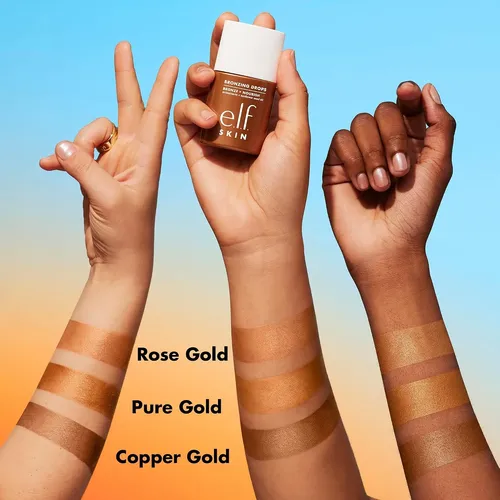 E.l.f. Skin Bronzing Drops, Bronceador Líquido Oro Puro