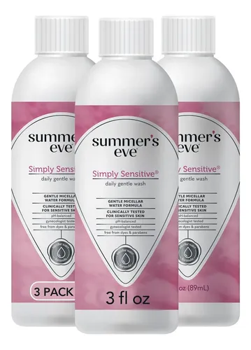 Jabón Íntimo Femenino Suave Summer’s Eve 3 Oz Pack De 3