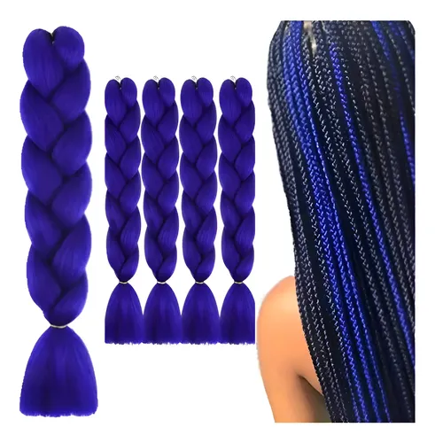 Extension Pelo Kanekalon Azul Termico Trenzas Africanas A29
