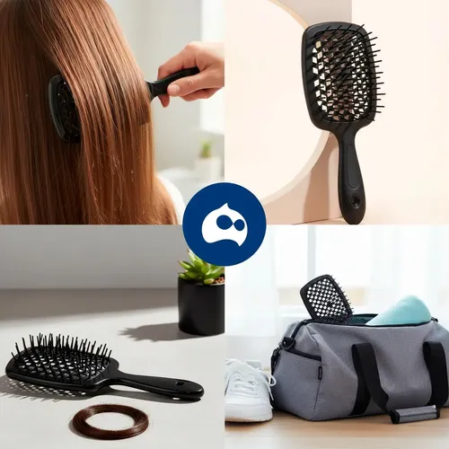Cepillo For Desenredar El Cabello, Mango Ergonómico Amplio C