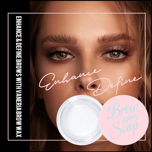 Gel Fijador Para Cejas Vaneria Clear Con Cepillos Duales