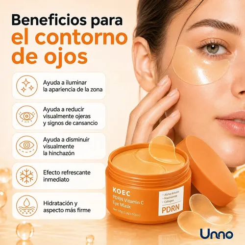 Parches Para Ojeras Colágeno Koec Vitamina C Hidrogel X60und