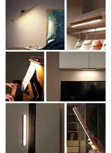Zc A Aplique Moderno Con Espejo De Madera Lámpara Lf Zc