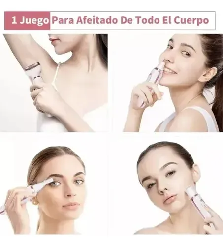 Depiladora Electrica 4 En 1 Portatil Usb Mujer Cuerpo Cara