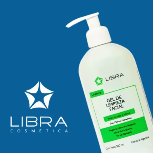 Gel Limpieza Facial Libra Cosmética 500g Piel Mixta Día Noche