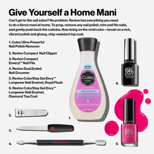 Cortauñas Revlon De Tamaño Compacto Con Lima Plegable