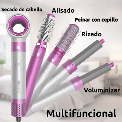 Secador De Pelo Profesional 5 En 1 Silencioso 1000w