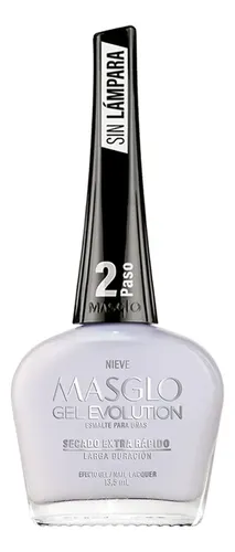NIEVE – ESMALTE GEL EVOLUTION EFECTO GEL MASGLO 13,5 ML TRASLUCIDO – GAMA BLANCO