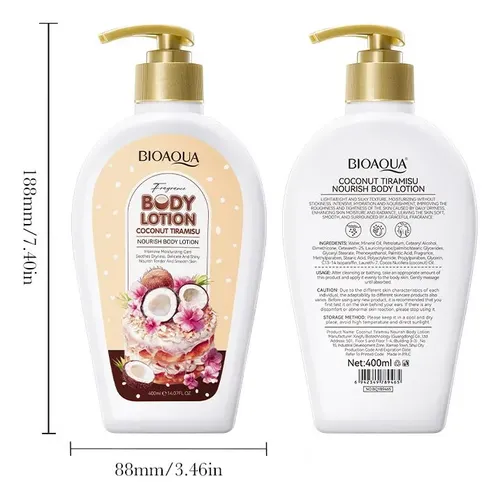 Loción Corporal De Coco Hidratante Nutriente 400 Ml Bioaqua