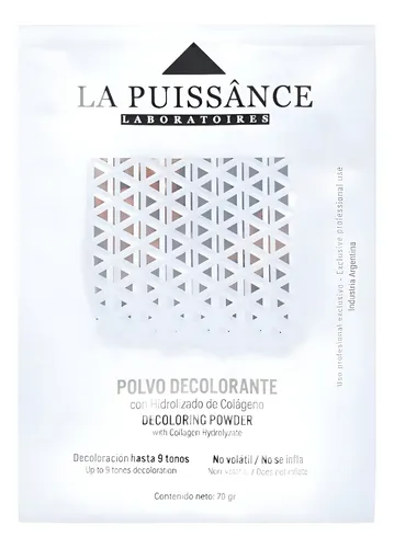 Polvo Decolorante 9 Tonos La Puissance Peluqueria 70g Tono A