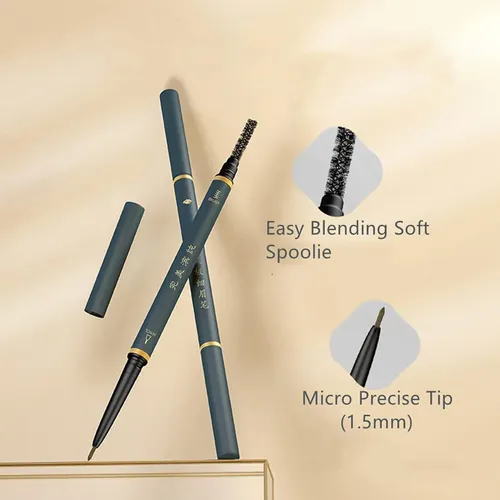 Lápiz De Cejas Bechy Marrón 3 Pcs Ultra Fino A Prueba De