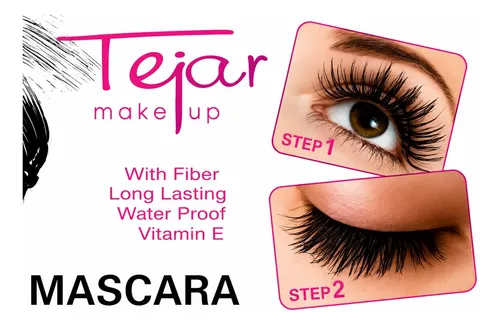 Mascara De Pestañas 2 Pasos Efecto Volumen Largo Waterproof
