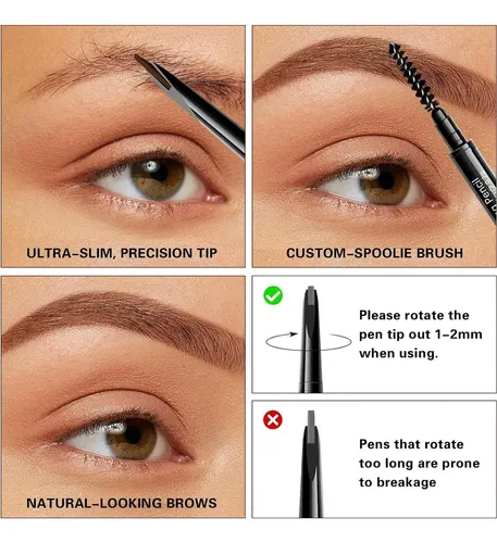 Lápiz De Cejas Ultrafino 0.1 Mm Maksure 04 Red Brown