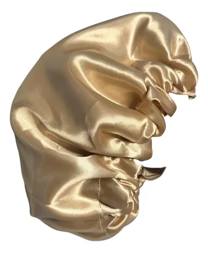 Gorro de peluquería satén Bonpel Simple dorado para proteger cabello