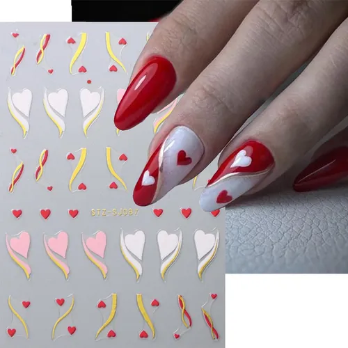Pegatinas Para Uñas Lbpepamz Para El Día De San Valentín, 4