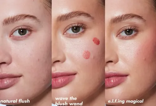 Blush E.l.f. Halo Glow Beauty Wand Liquid Tono Pink-me-up