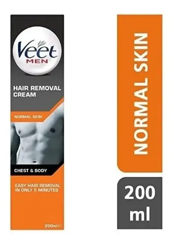 Crema Depilatoria Veet For Men Pieles Normales X 200 Ml