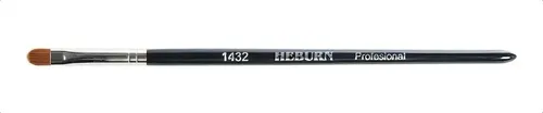 Heburn Pincel Brocha Oval N6 Marta Sintética Maquillaje Negro 1432