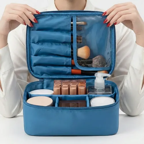 Neceser De Viaje Cosméticos maquillaje con divisiones Lookmy | Organizador maquillaje | Portacosmético Bolso Baño | Necessaire Lavable E Impermeable Para Valija Y Cartera Mujer | Neceser Valija Regalo