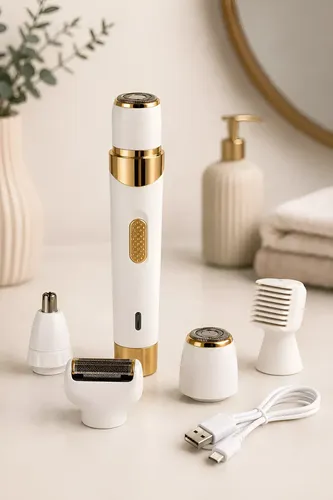 Depilación Y Recorte Inalámbrica Lady Shaver 4 En 1