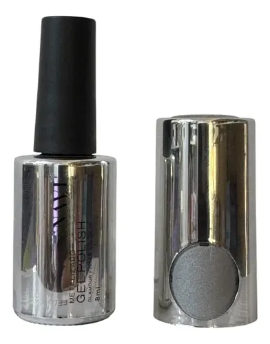 Navi Esmalte 8ml Metalizado Gel Polish Color Plateado