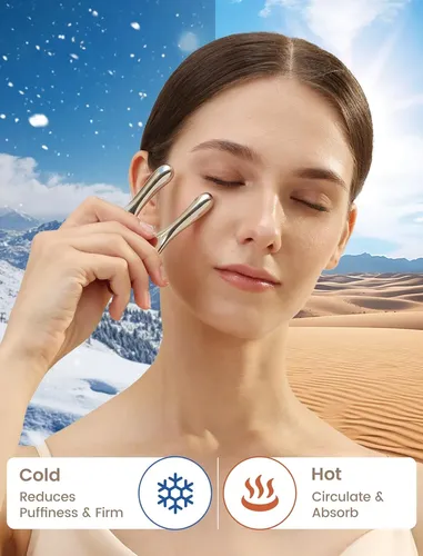 Herramienta Gua Sha Facial De Acero Plata Para Masajes