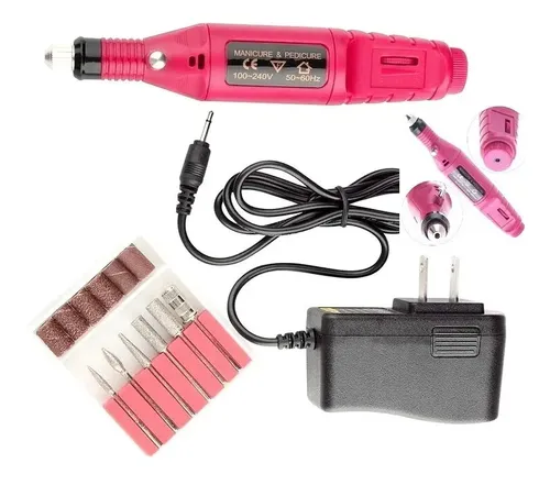 Torno Profesional Rosa Con Fresas Velocidad Variable 20000rpm