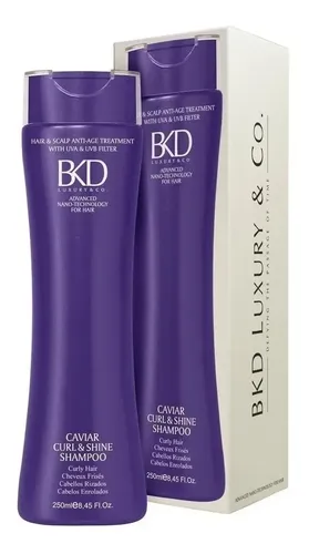 Bkd Shampoo Curl & Shine X 250ml Fidelite Cabellos Rizados Anti Frizz Defnicion Brillo Supremo Cabello Seco