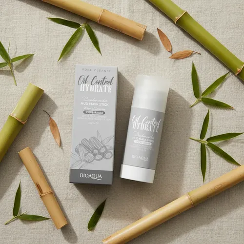 Mascarilla Facial Barra Stick Mud Mask Bioaqua Carbon Bamboo Tipo de piel Grasa